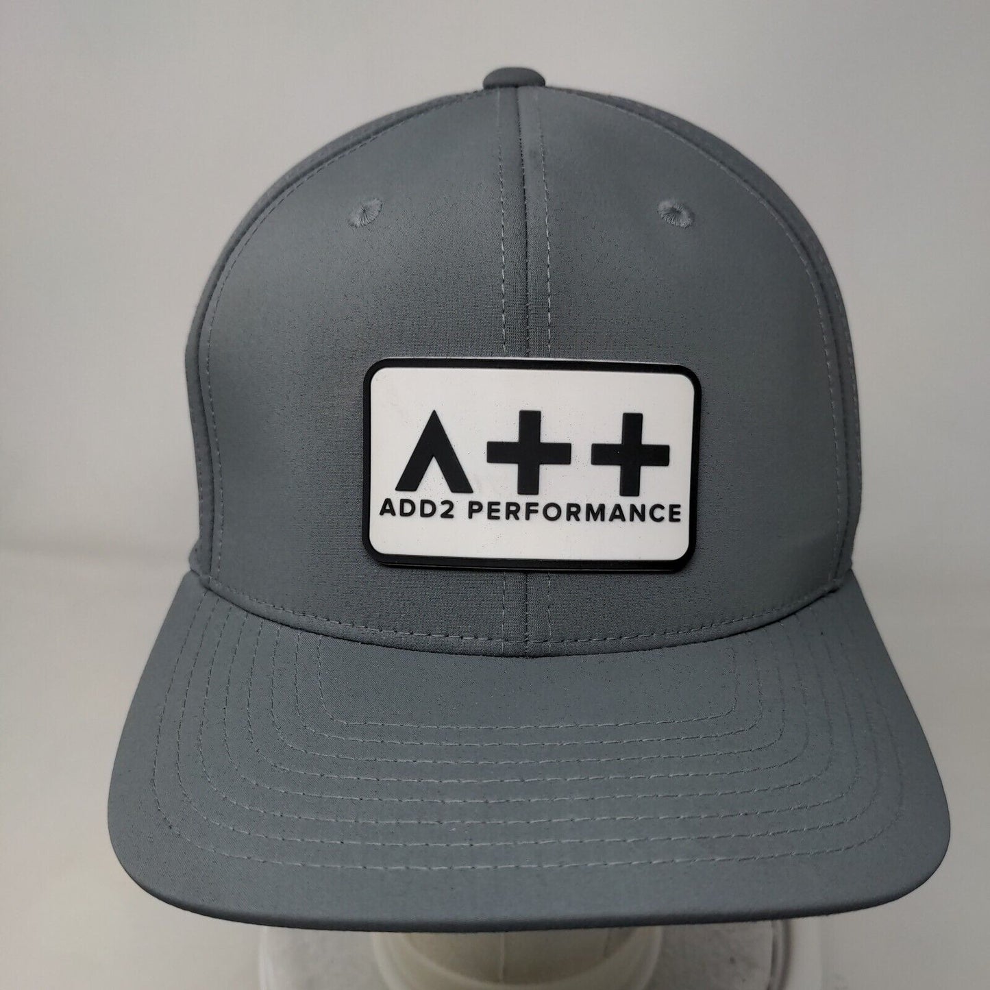 Add 2 Performance Snapback Hat Gray One Size Laser Cut Branded Bills
