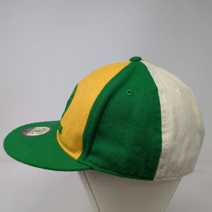 Seattle SuperSonics NBA Twins Enterprise Cap Green Yellow White 7 1/2 Fitted