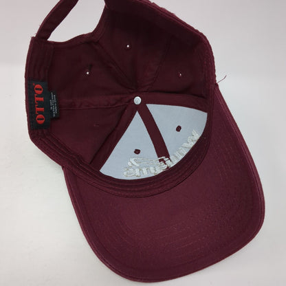 Williams Slideback Hat Red One Size Adjustable Embroidered 6 Panel Otto Cotton