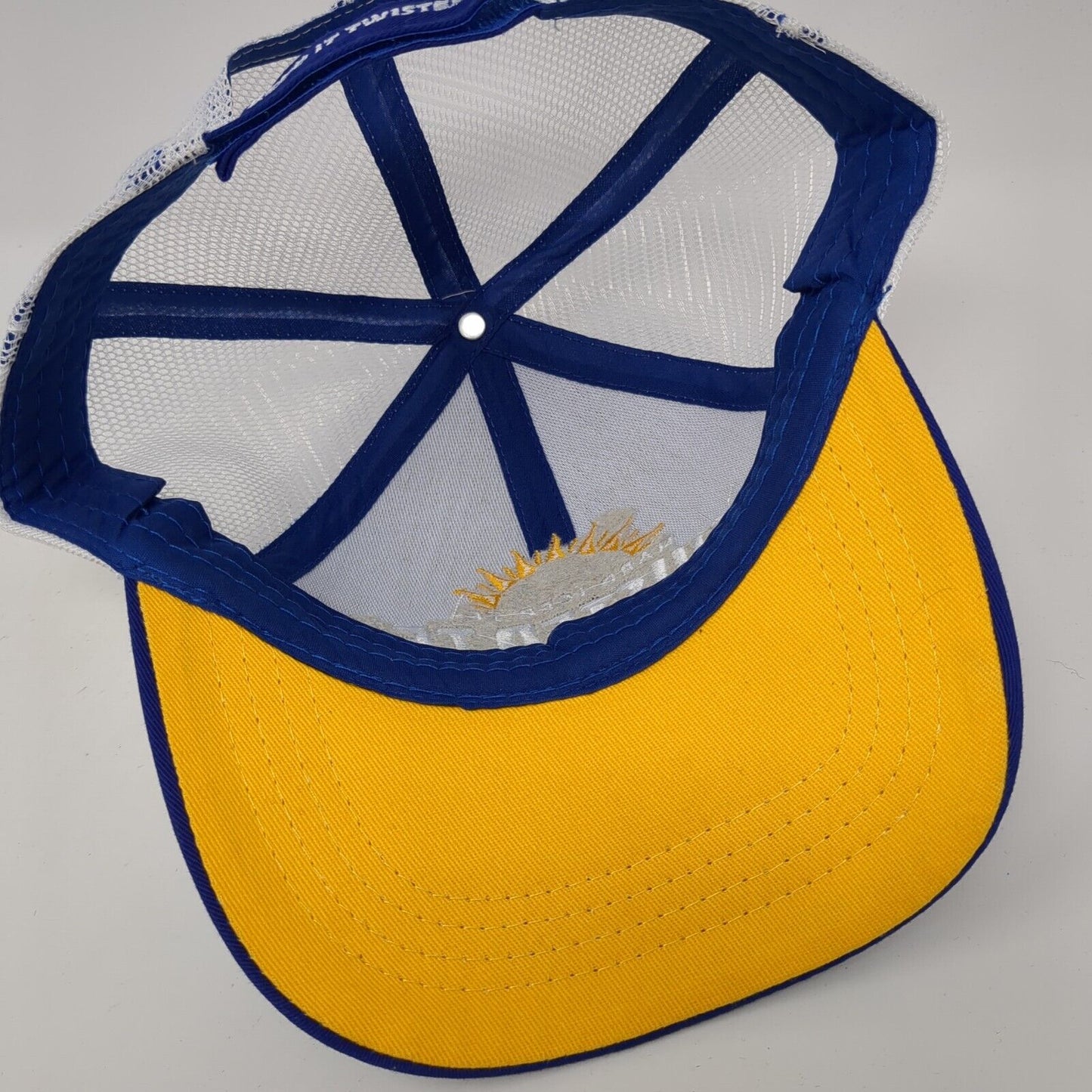 Hard Ice Tea Twisted Tea Snapback Trucker Hat Blue OS Adjustable Mesh Back