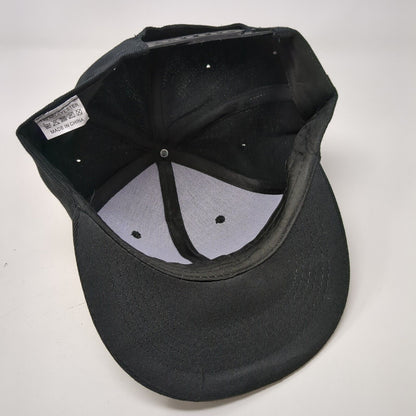 Let's Go Brandon Snapback Hat Black OSFA Adjustable Solid 6 Panel