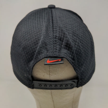 Nike Air Men's Snapback Hat Black OSFA Embroidered Logo 100% Polyester