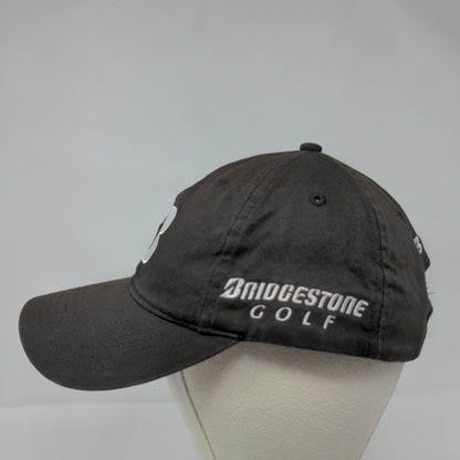 Bridgestone Golf Slideback Hat Black OSFA Adjustable Embroidered Cotton