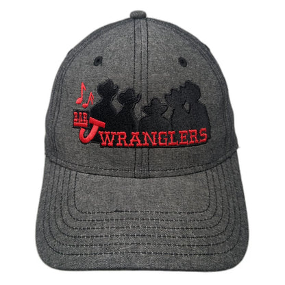 Otto Bar J Wranglers Baseball Cap Gray One Size Strapback Hat Embroidered
