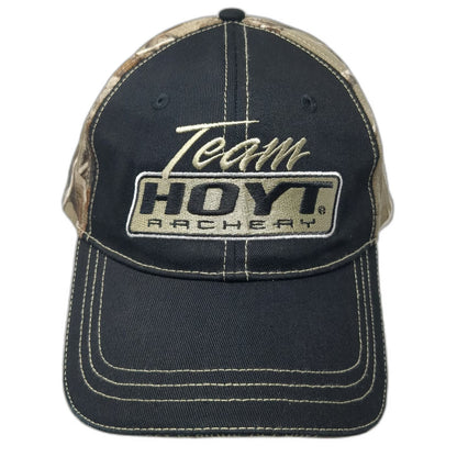 Team Hoyt Archery Baseball Cap Black Camo One Size Strapback Hunting Bow Hat