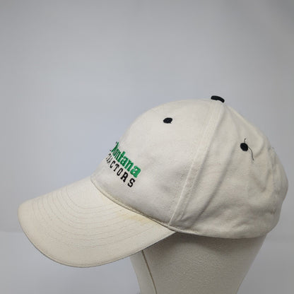 Montana Tractors Leader In Quality Strapback Hat Tan OS Adjustable Embroidered