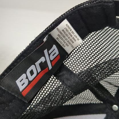 Borla Trucker Hat Black One Size Mesh Back Performance Exhaust Logo Snapback