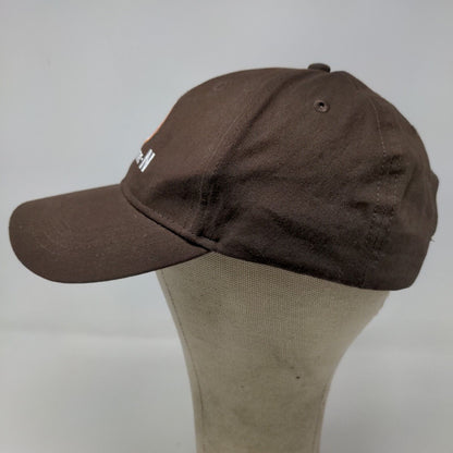 Cap America Men's Strapback Hat Brown Adjustable Embroidered Nutri Sphere N