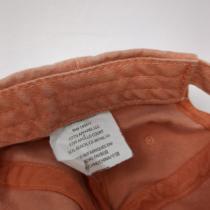 Unbranded Slideback Hat Pink One Size Adjustable Vented Holes 6 Panel Blank