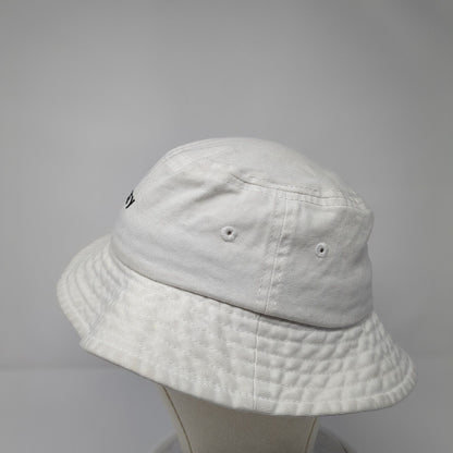 OBEY Bucket Hat White One Size Lightweight Embroidered Camp Fishing Outdoor