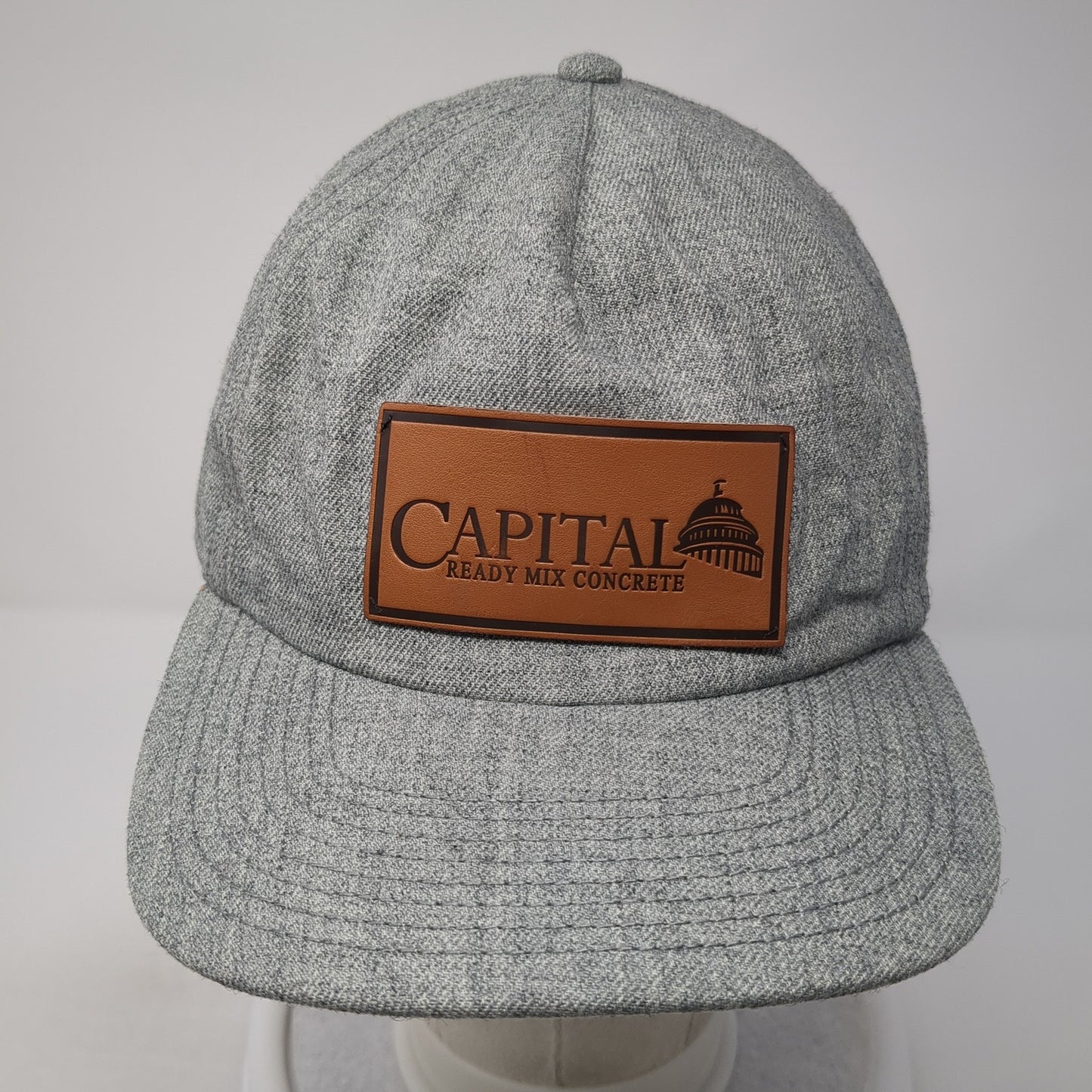 Capital Ready Mix Concrete Snapback Hat Gray OS Adjustable Pacific Headwear
