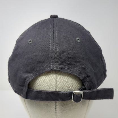 New Era Baseball Cap Gray One Size Intellus Logo Adjustable Slideback Strap Hat