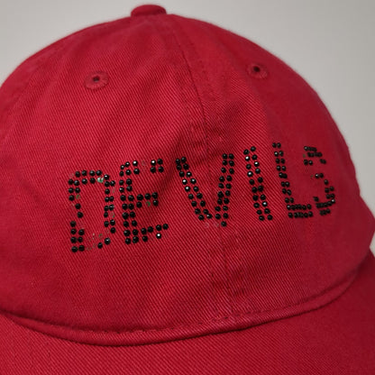 Zephyr New Jersey Devils NHL Red One Size Rhinestone Cotton Slideback Hat Cap