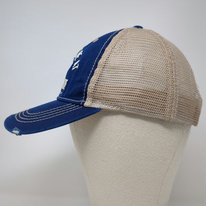 Ace USA Trucker Hat Blue One Size Crater Lake National Park Mesh Snapback Cap