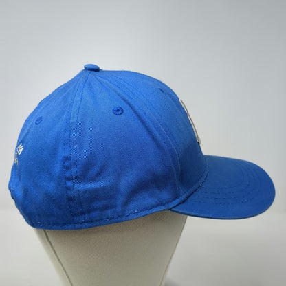 Mammoth Mountain Snapback Hat Blue One Size Ski Trail Map Crown Logo Graphic
