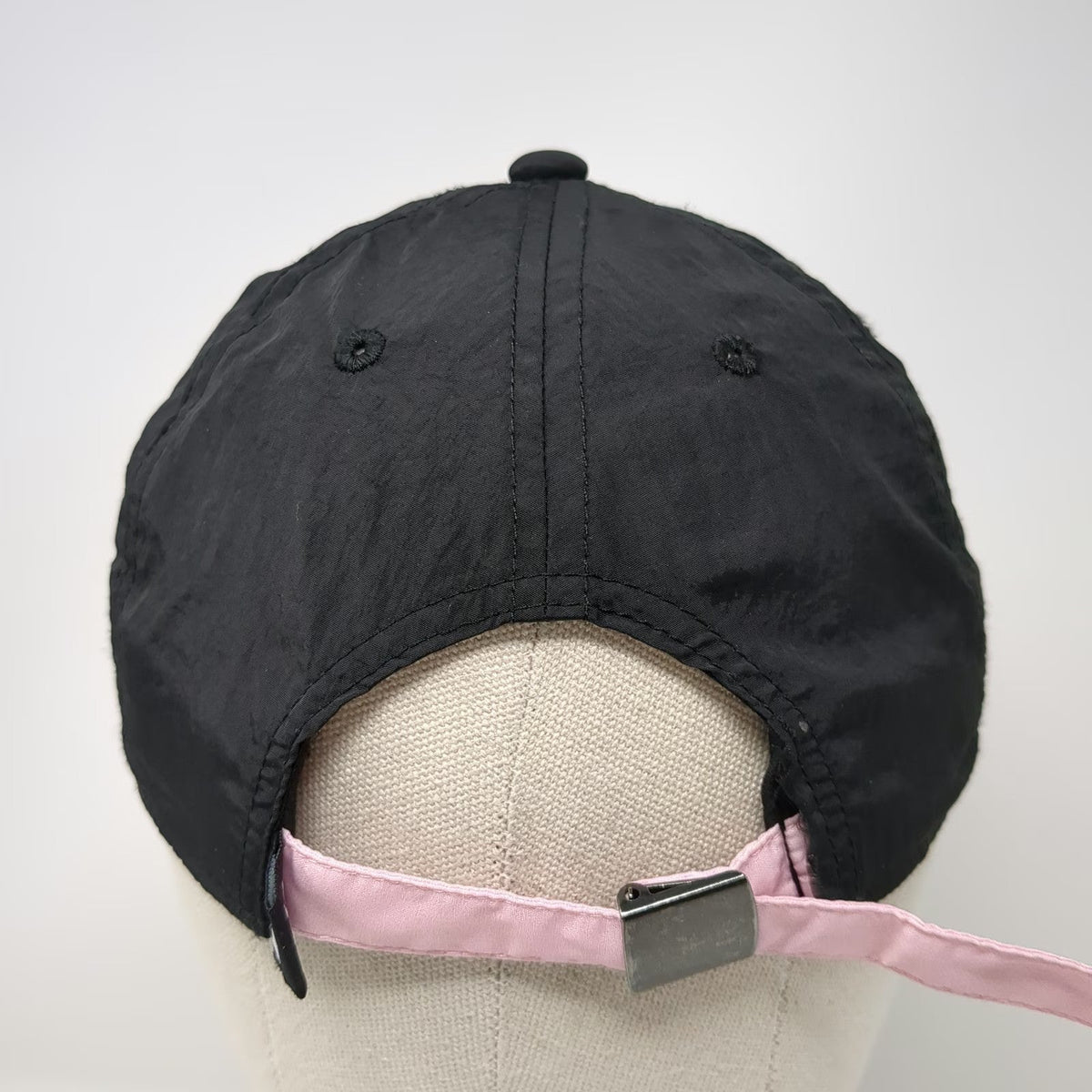 Dutch Bros Black Baseball Cap One Size Nylon Strapback Pink Coffee Logo Hat