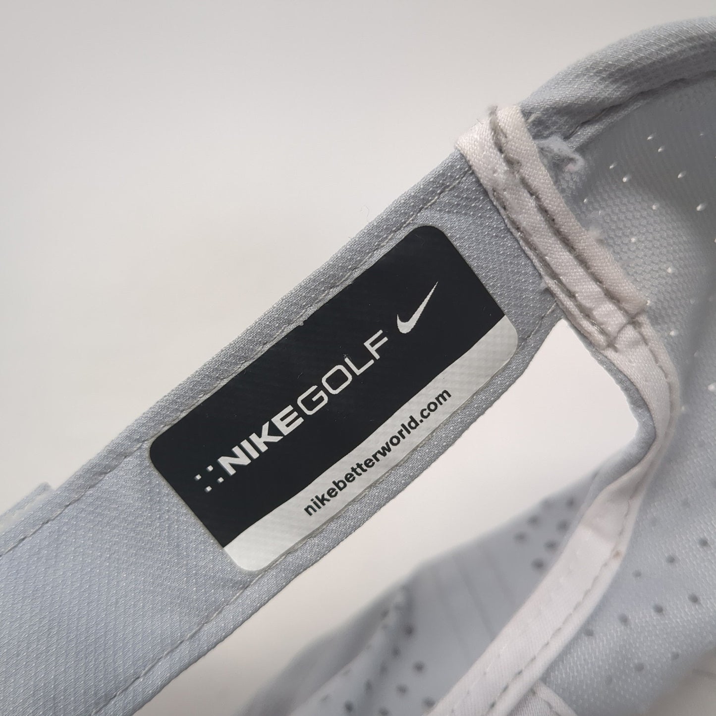 Nike Golf Strapback Hat Gray One Size Embroidered Logo Adjustable