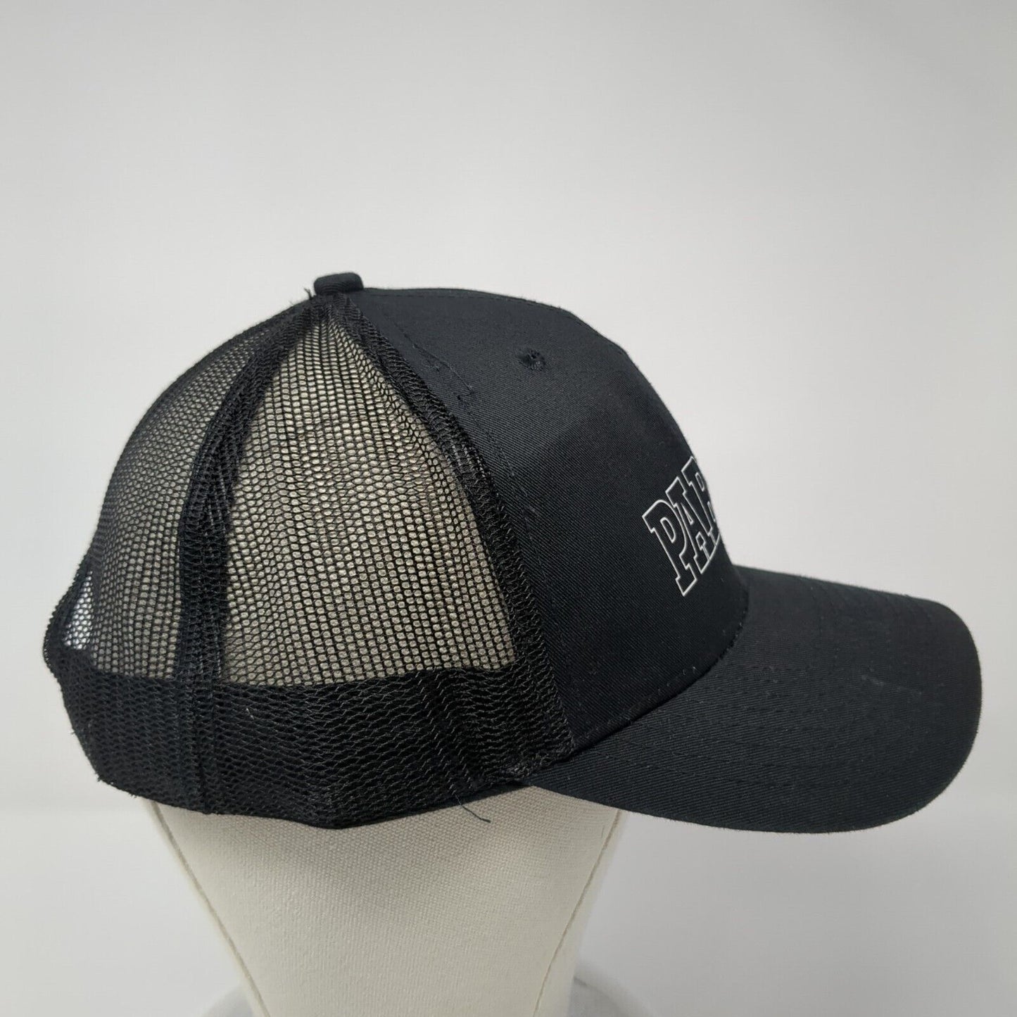 PARMA Snapback Trucker Hat Black One Size Adjustable Mesh Back NV Caps