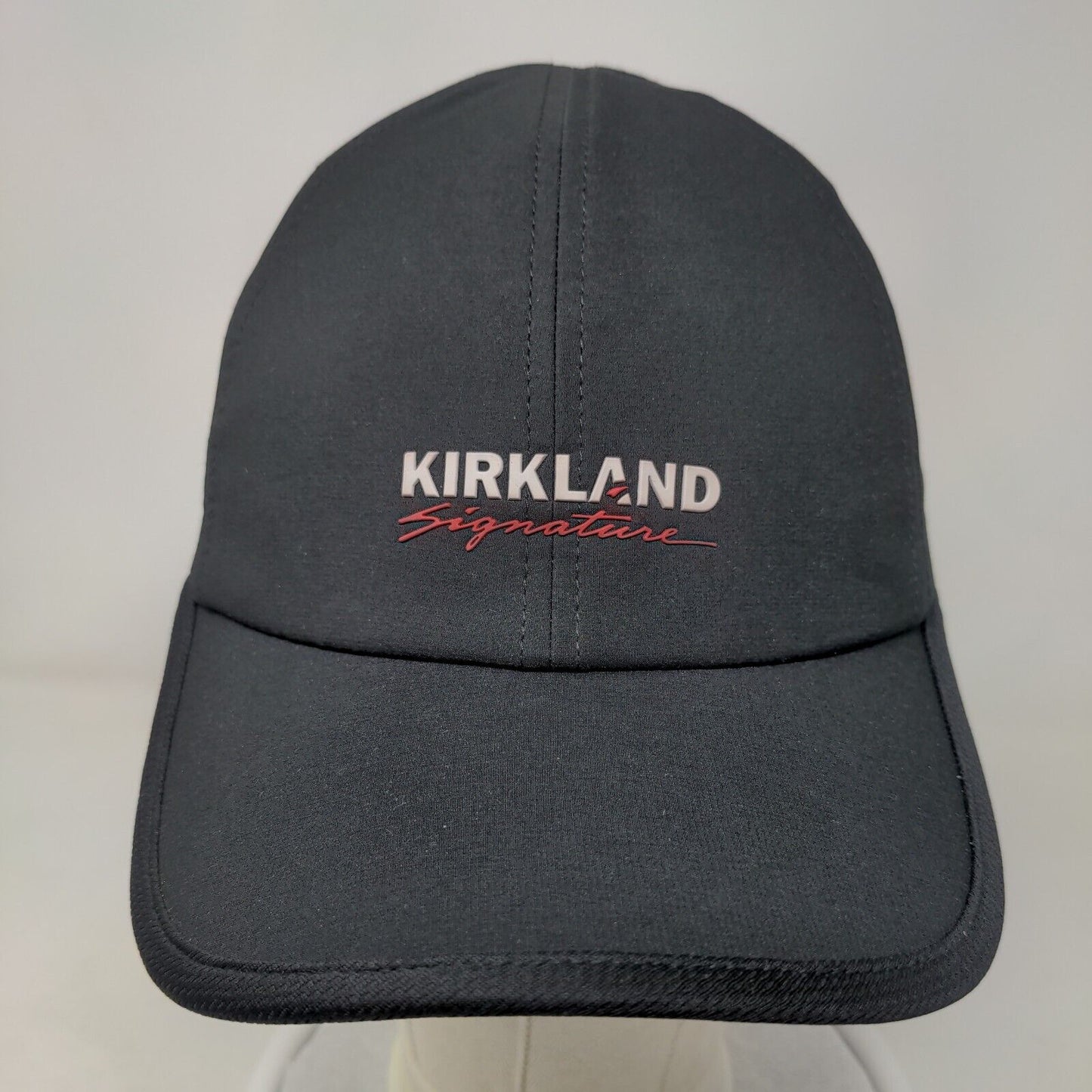 Kirkland Signature Strapback Hat Black One Size Adjustable Breathable 6 Panel