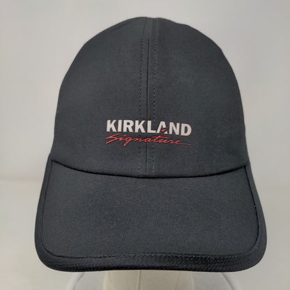 Kirkland Signature Strapback Hat Black One Size Adjustable Breathable 6 Panel