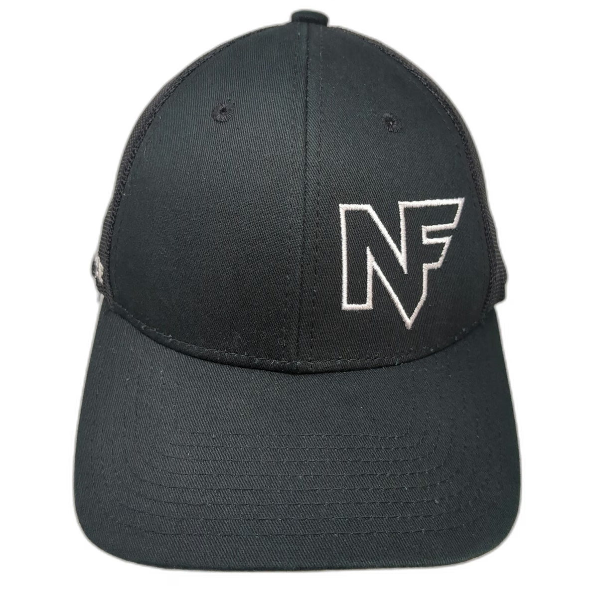 Nightforce Trucker Hat Black One Size Mesh Back Snapback Logo Embroidered Cap