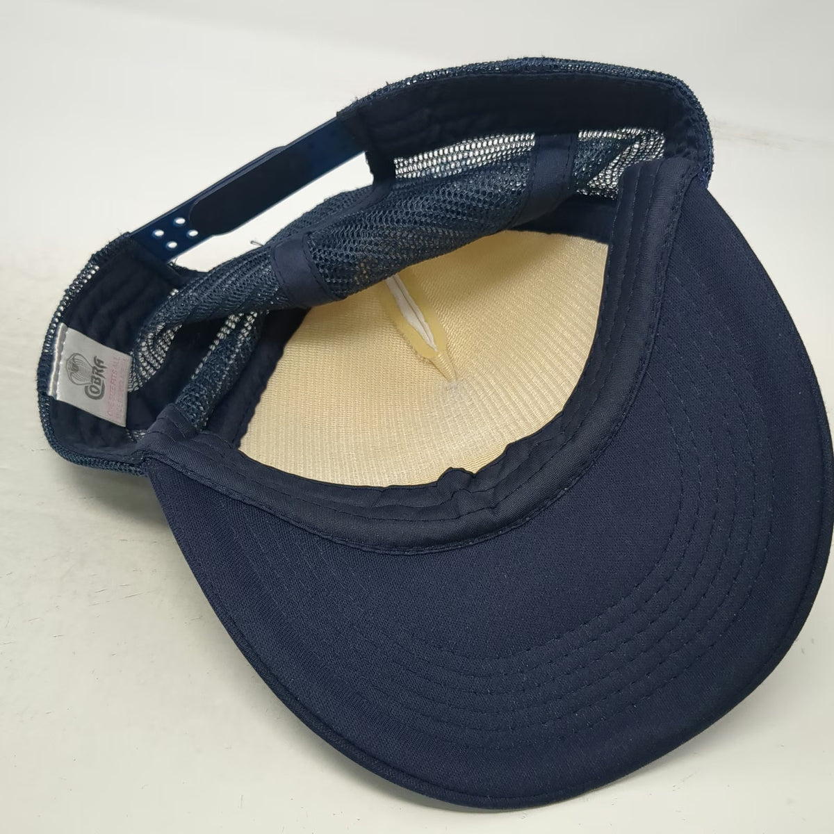 Cobra Trucker Hat Blue White One Size Spring Break 2021 Alabama Surf Style Mesh