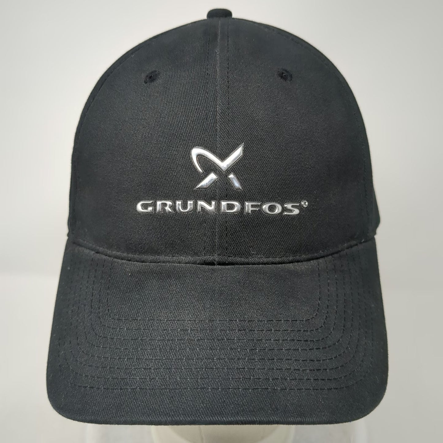 Kelly Promotions Grundfos Baseball Cap Black OSFM Strapback Logo Hat Be Think