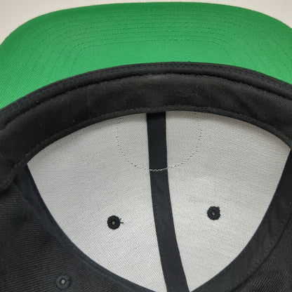 Sport-Tek Snapback Hat Black One Size Tacos Patron Mexican Grill Seafood Patch