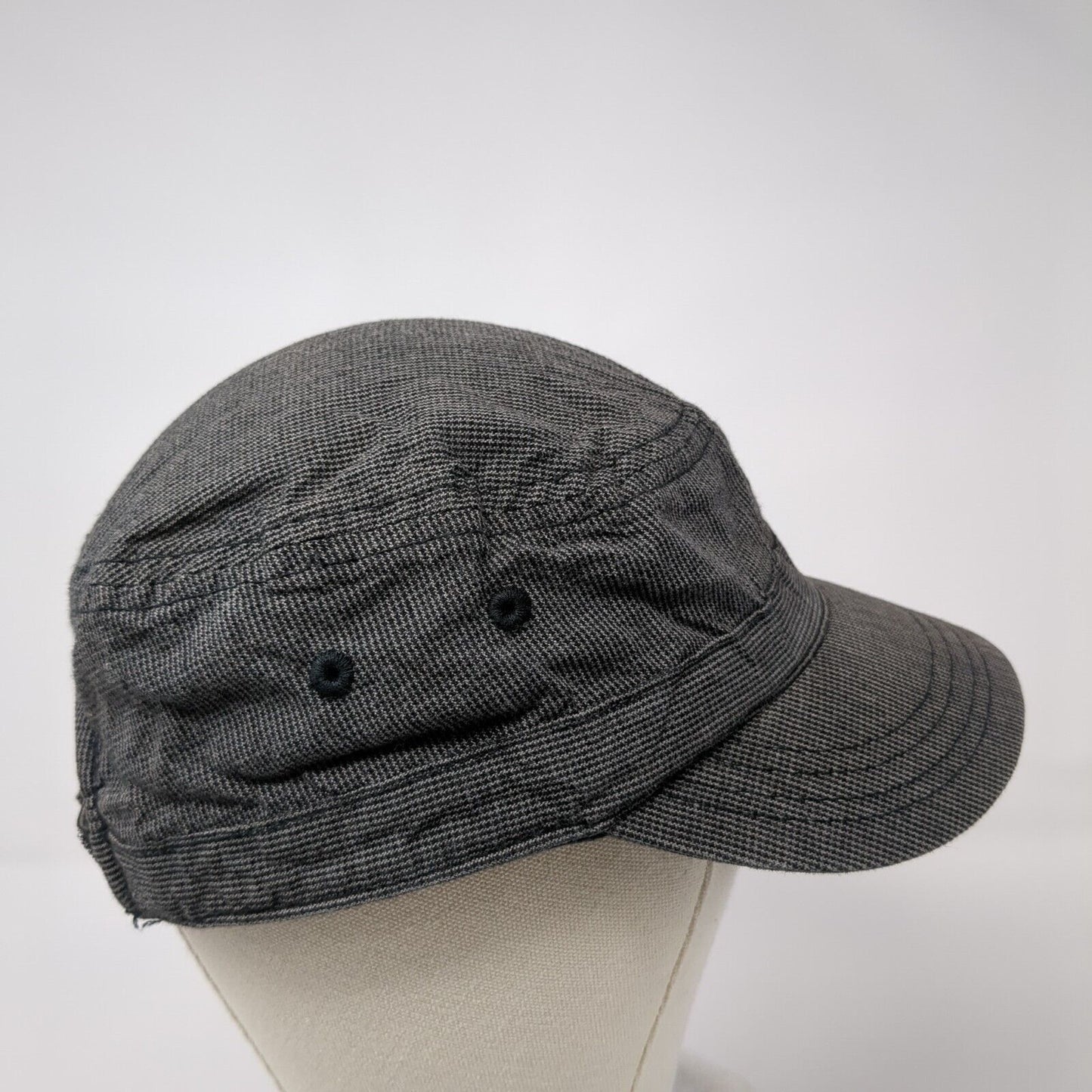 District Strapback Cadet Army Cap Hat Gray One Size Embroidered Logo