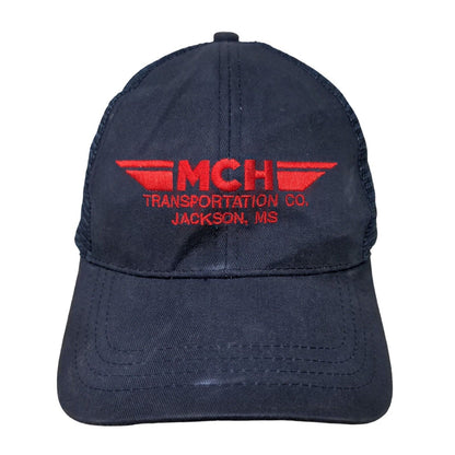 MCH Transportation Co. Jackson MS Blue OSFA Embroidered Mesh Back 6 Panel