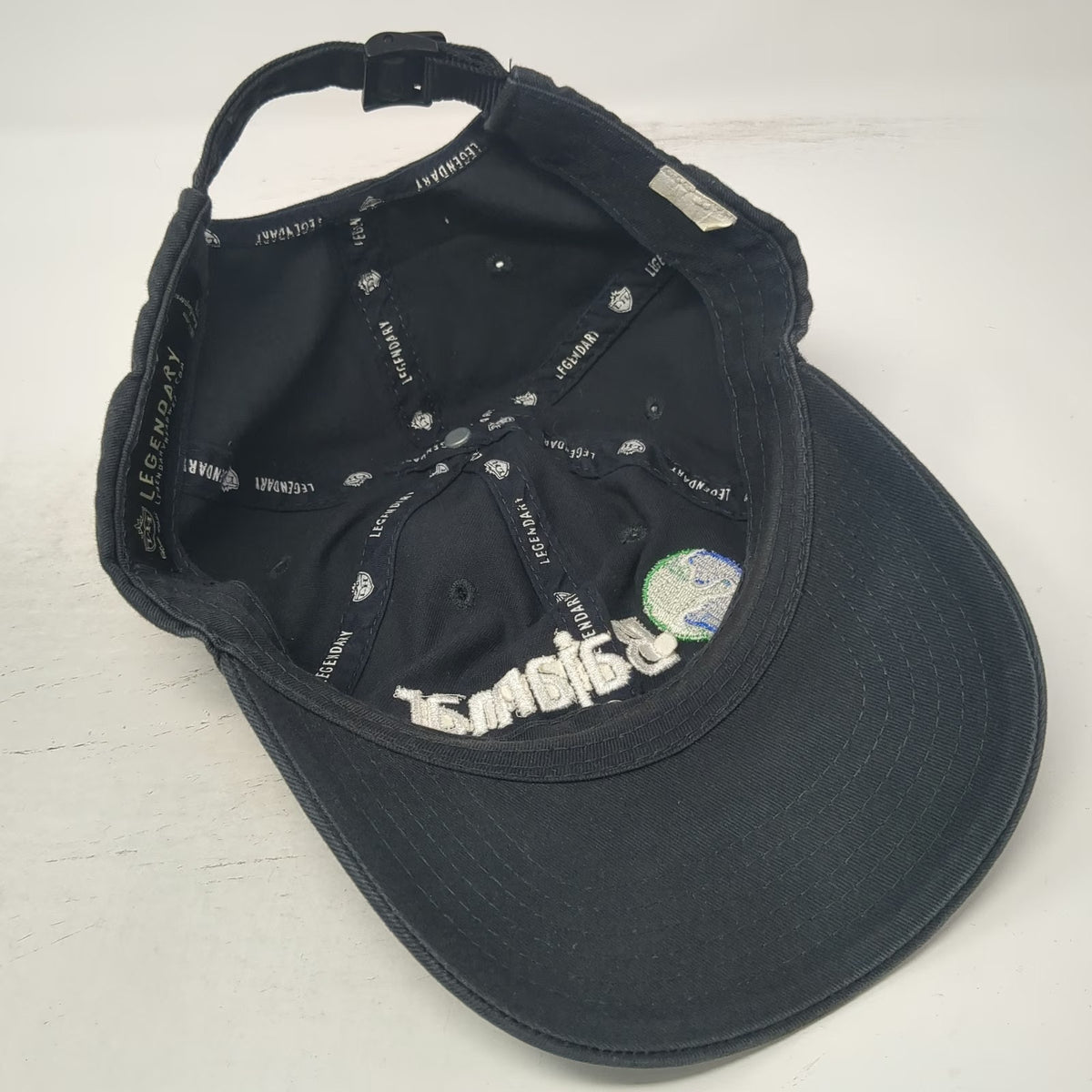 Legendary Baseball Cap Gray OSFM Ocean Front Golf Resort Strapback Cotton Hat