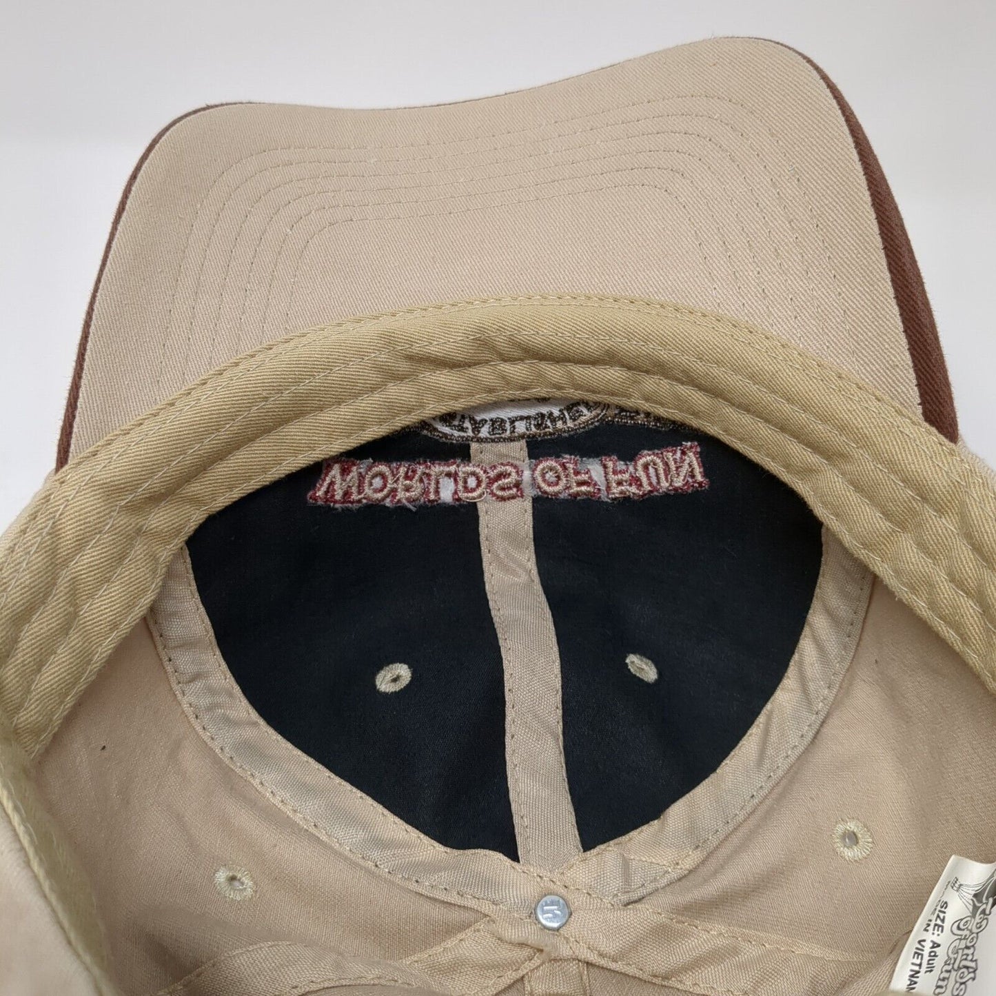 Worlds of Fun Kansas City Adult Strapback Hat Brown OS Adjustable Mesh Back