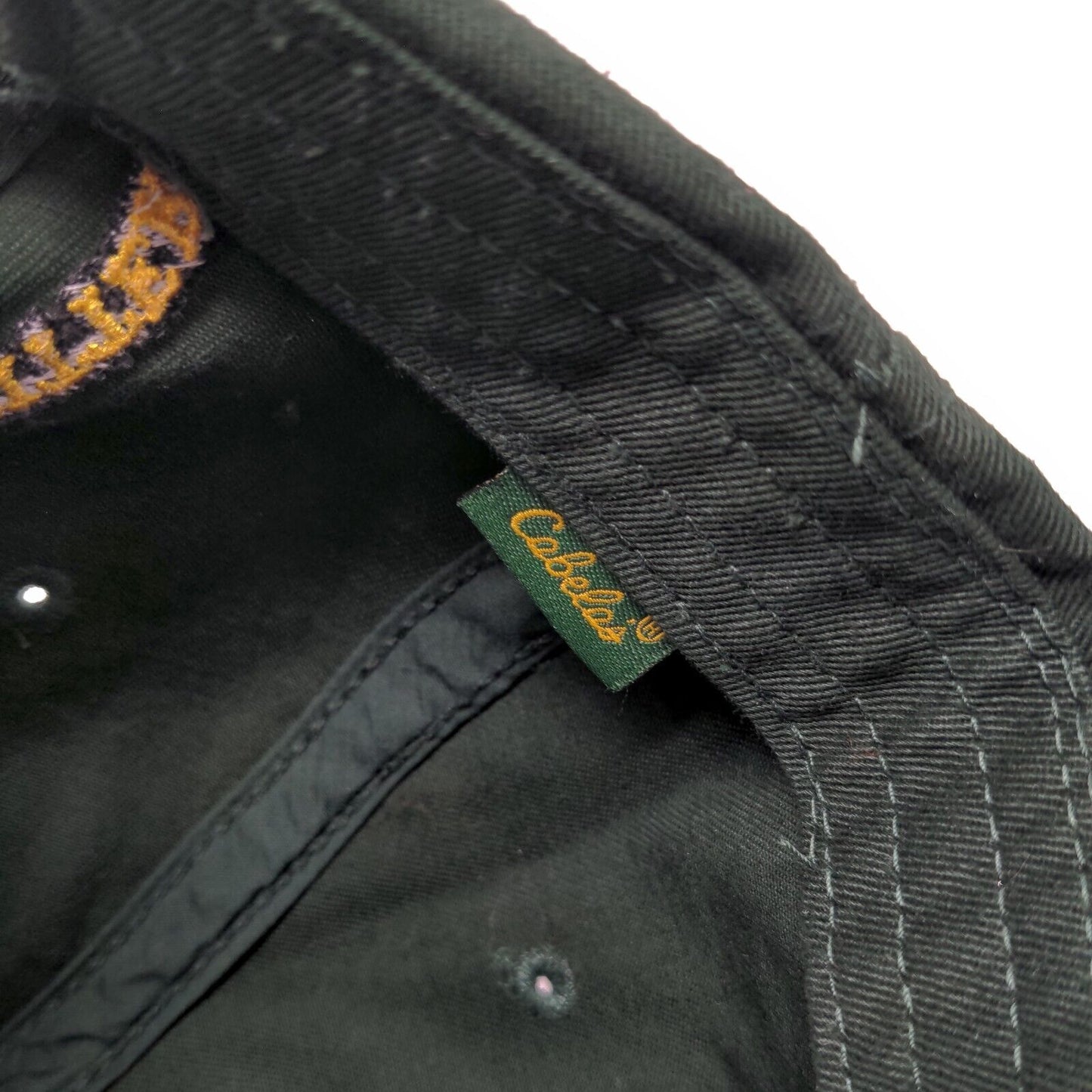 Cabela's Slideback Hat Green OSFA Adjustable Embroidered Vent Holes