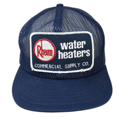 Young An Trucker Hat Blue One Size Rheem Water Heaters Commercial Supply Vintage