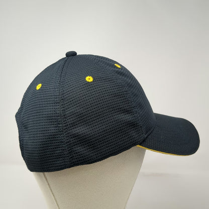 McDonald's Blue Snapback Hat One Size Mesh Polyester Yellow Arches M Logo
