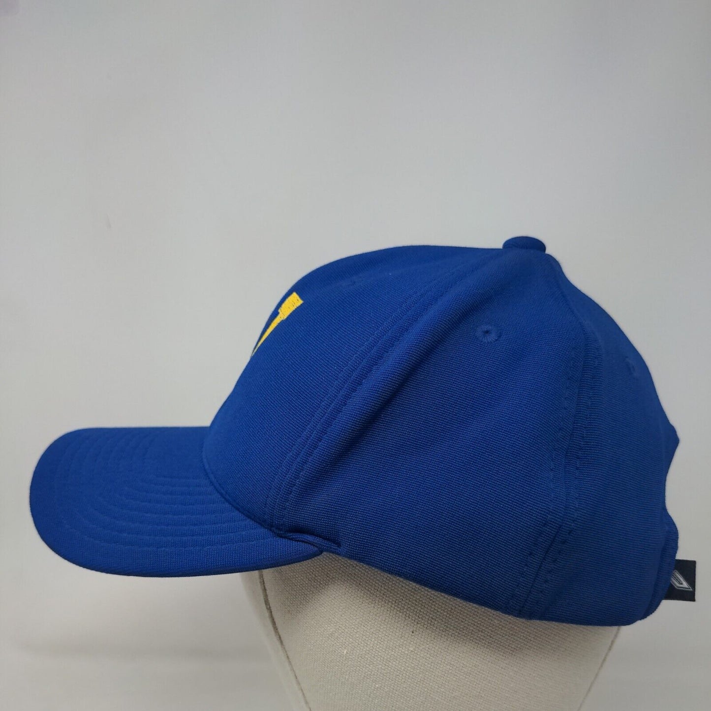 Pacific Headwear Men's Strapback Hat Blue Embroidered W Big Logo Polyester