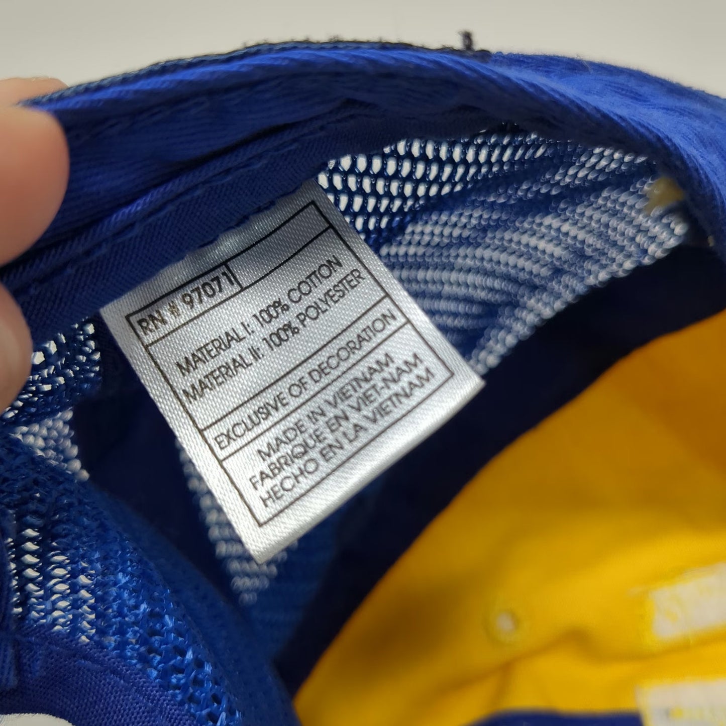 Delaware NCAA Top of the World Trucker Hat Yellow Blue One Size Snapback Mesh