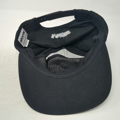 atonal 5 Panel Black Hat One Size Snapback Rope Bird Bayside 25 Nylon Cotton