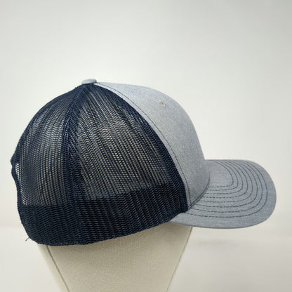 Richardson 112 Trucker Hat Gray Blue One Size Mesh Snapback Innvictis Logo