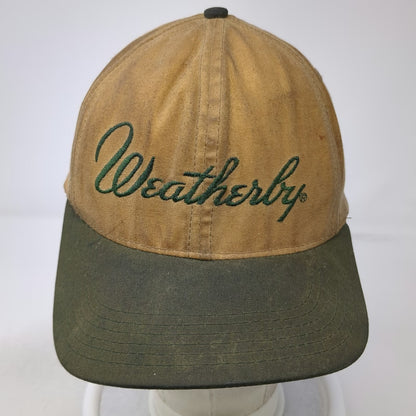 Weatherby Baseball Cap Brown Green One Size Adjustable Hunting Shooting Hat