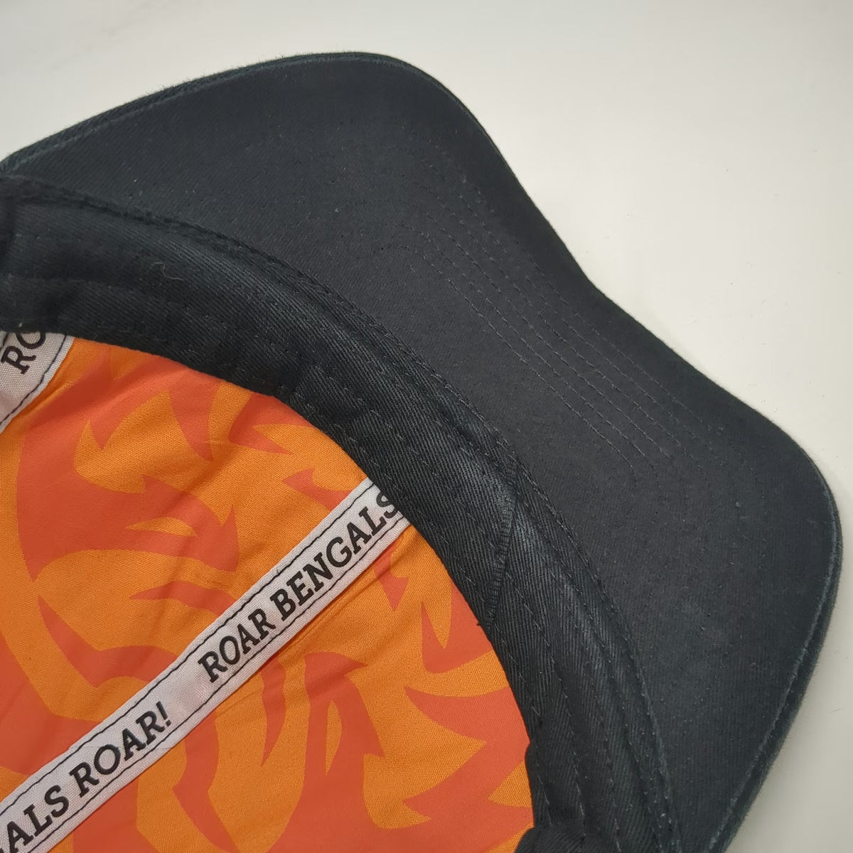 Cincinnati Bengals NFL Name Brand Promotions Snapback Black One Size Rubber Hat