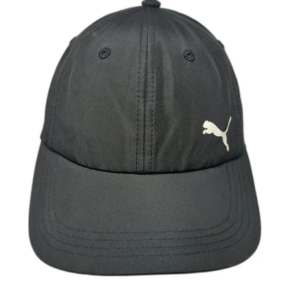 Puma Baseball Cap Black One Size Adjustable Lightweight Polyester Slideback Hat