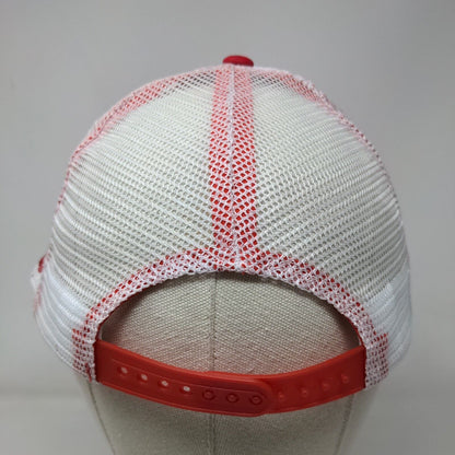 Craftsman ACE Snapback Mesh Back Trucker Hat Red OSFM Embroidered Colorblock