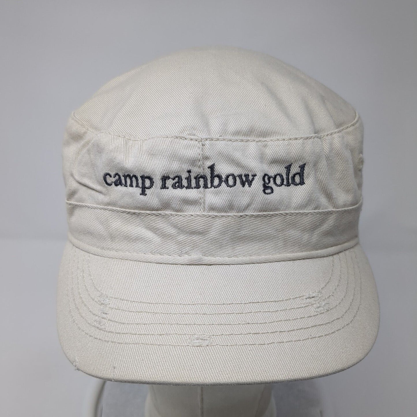 Camp Rainbow Gold Strapback Cadet Army Hat Tan One Size Alternative