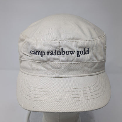 Camp Rainbow Gold Strapback Cadet Army Hat Tan One Size Alternative