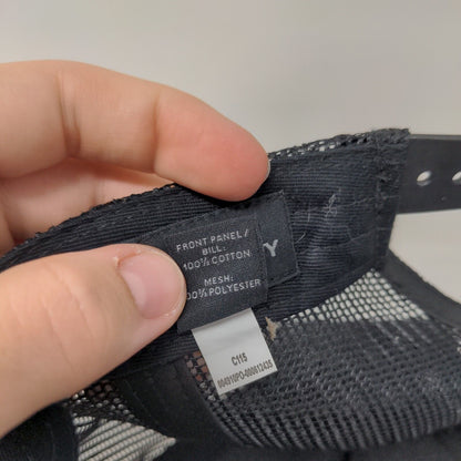 Safe Industries Snapback Trucker Hat Black One Size Mesh Back Port Authority