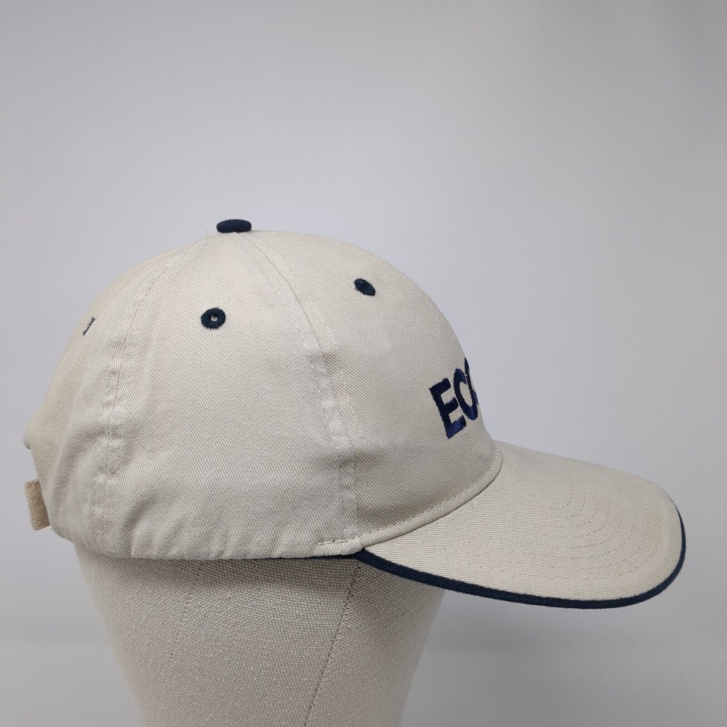 ECCoE Strapback Hat Beige One Size Adjustable Embroidered Hit Wear