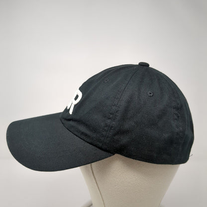 ER Slideback Hat Black One Size Adjustable Embroidered The Classics Yupoong