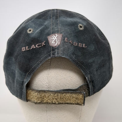 Browning Baseball Cap Gray One Size Strapback Shield Buckmark Embroidered Hat