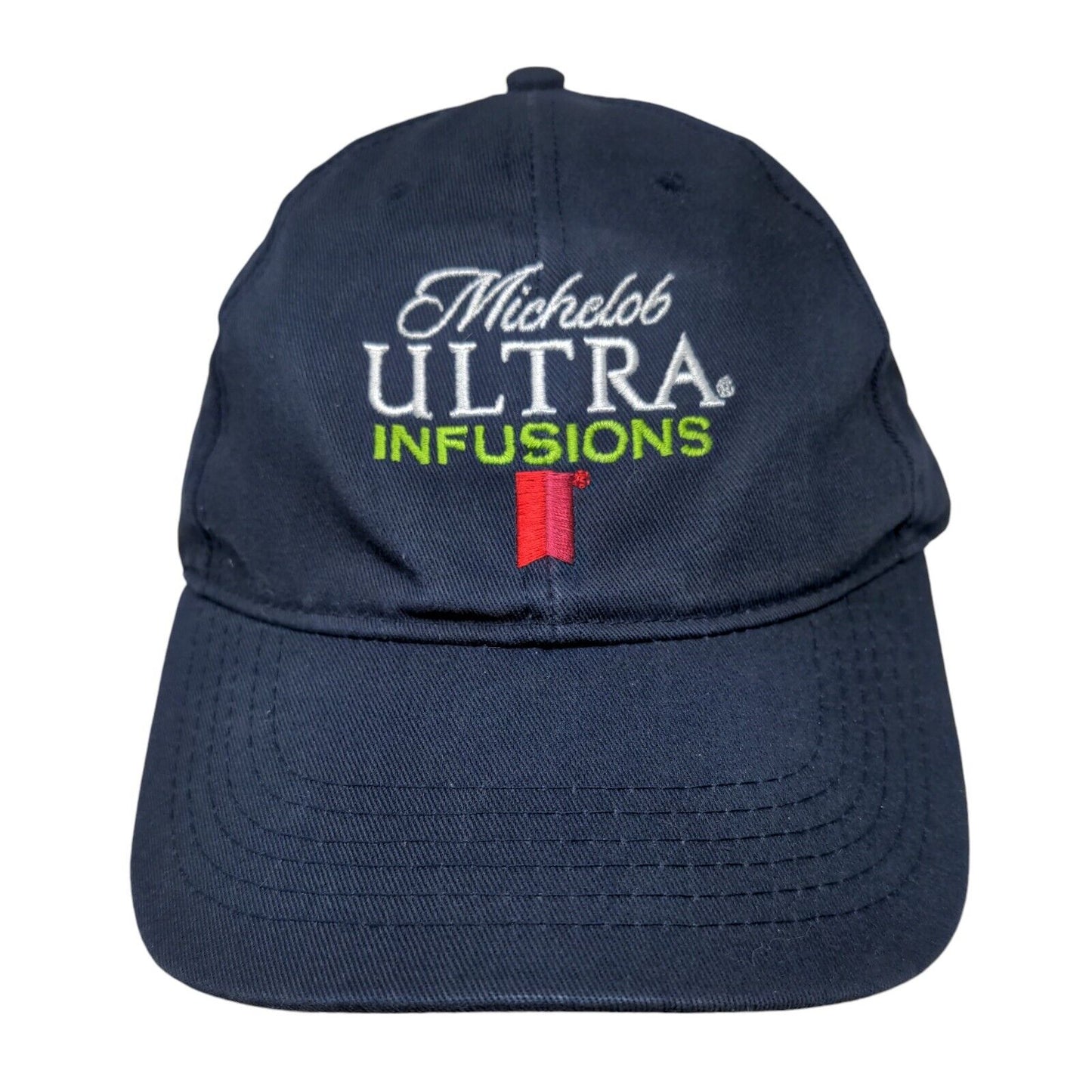 Michelob Ultra Infusions Slideback Hat Blue OSFM 6 Panel Quake City Caps